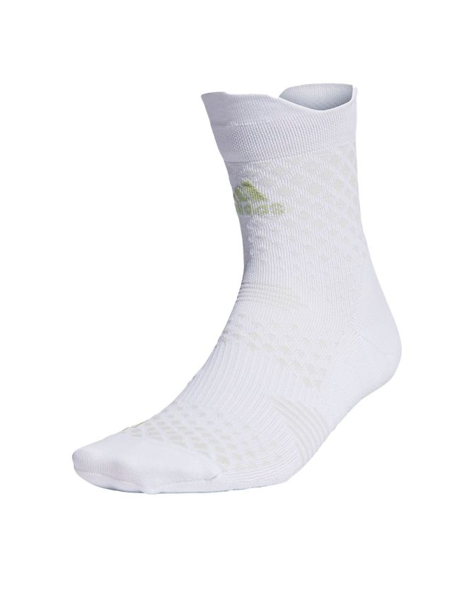 ADIDAS 1-Pair Running 4D Quarter Crew Socks White