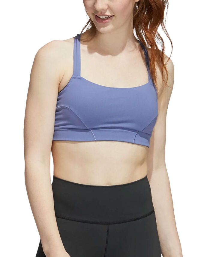 ADIDAS Light-Support Yoga Bra Purple