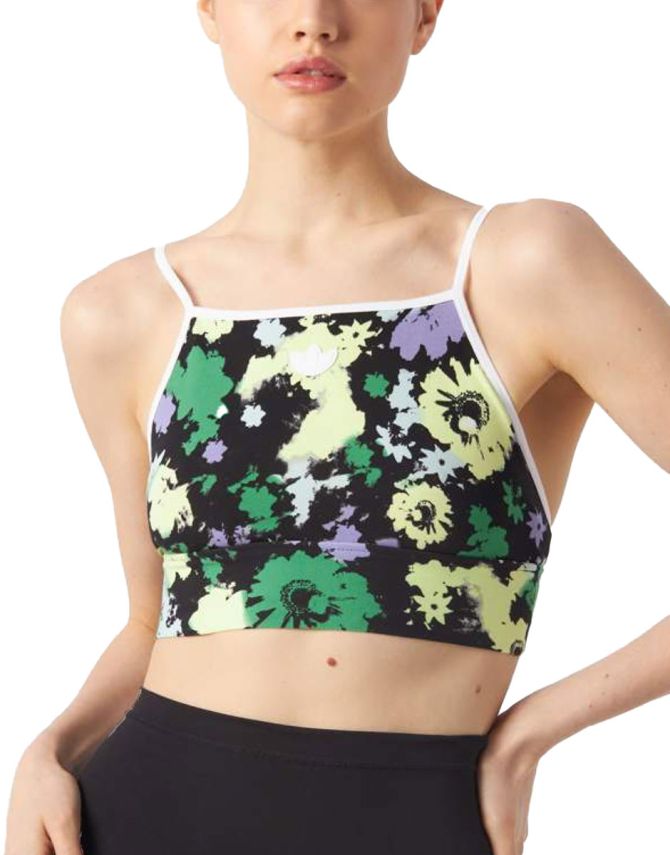 ADIDAS Originals All Over Print Floral Bra Multicolor