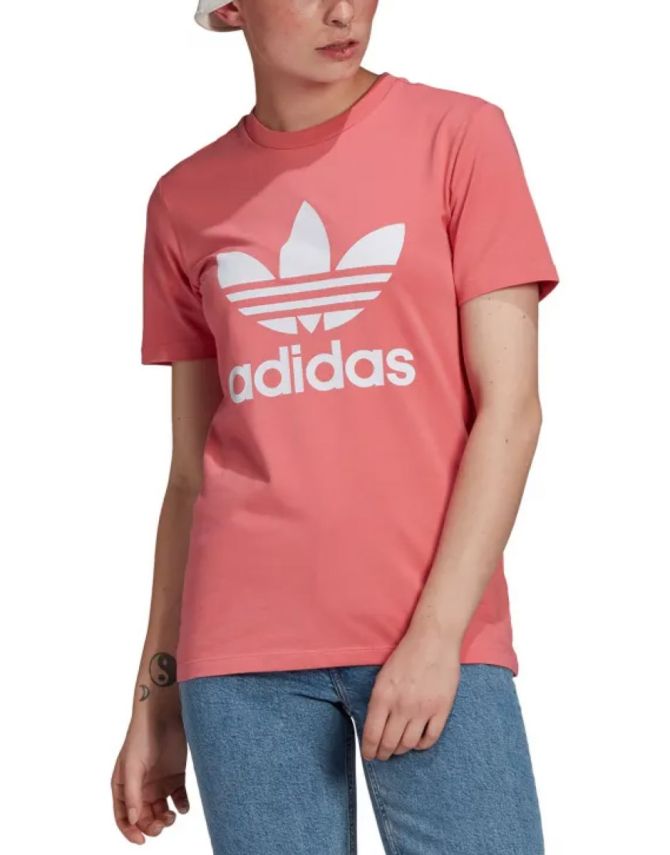 ADIDAS Originals Adicolor Classics Trefoil Tee Pink