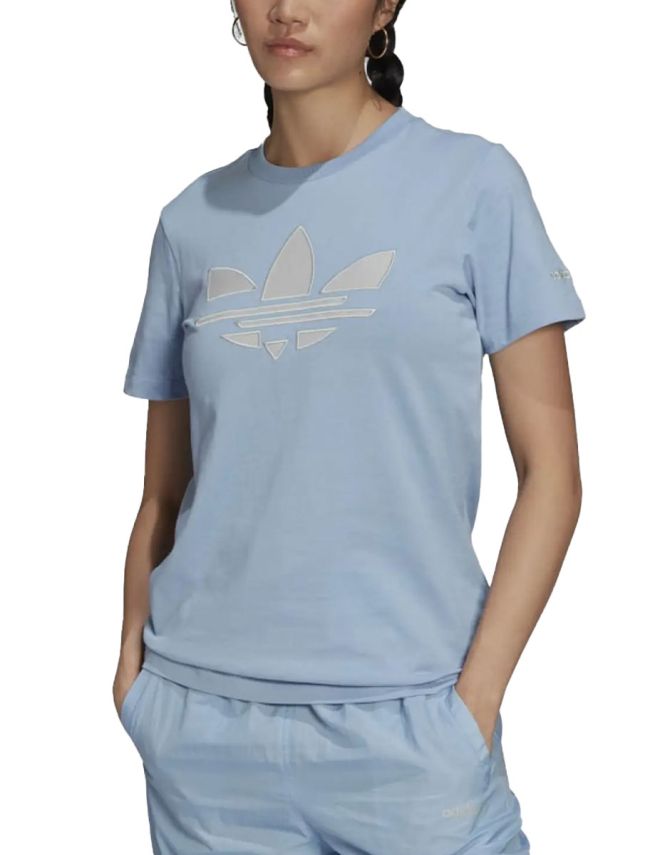 ADIDAS Originals Adicolor Shattered Trefoil Tee Blue