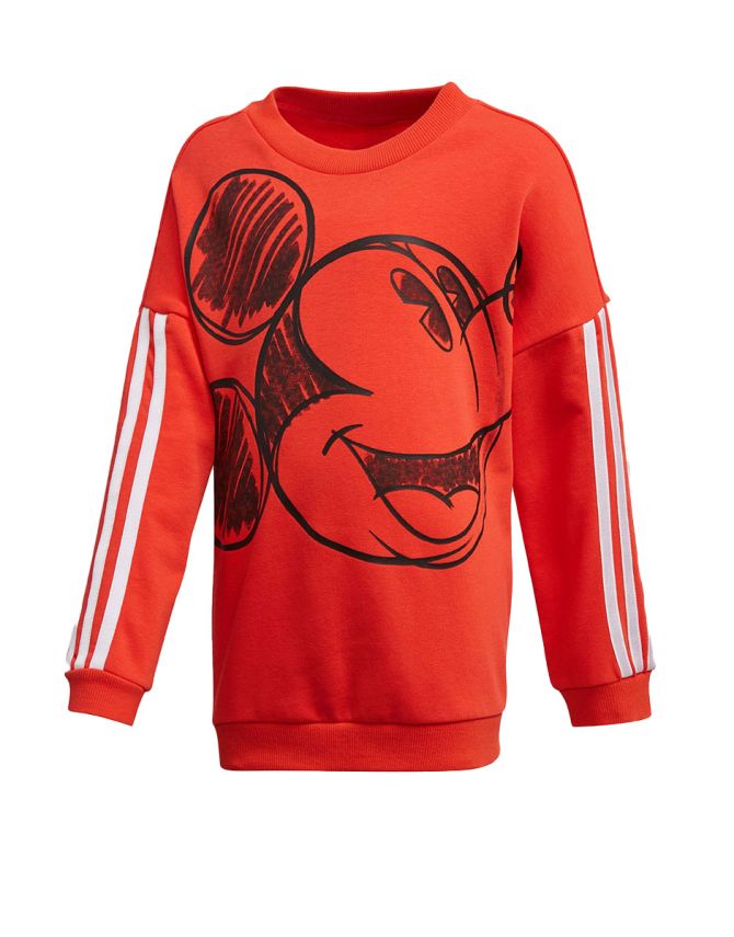 ADIDAS x Mickey Mouse Crew Sweatshirt Red