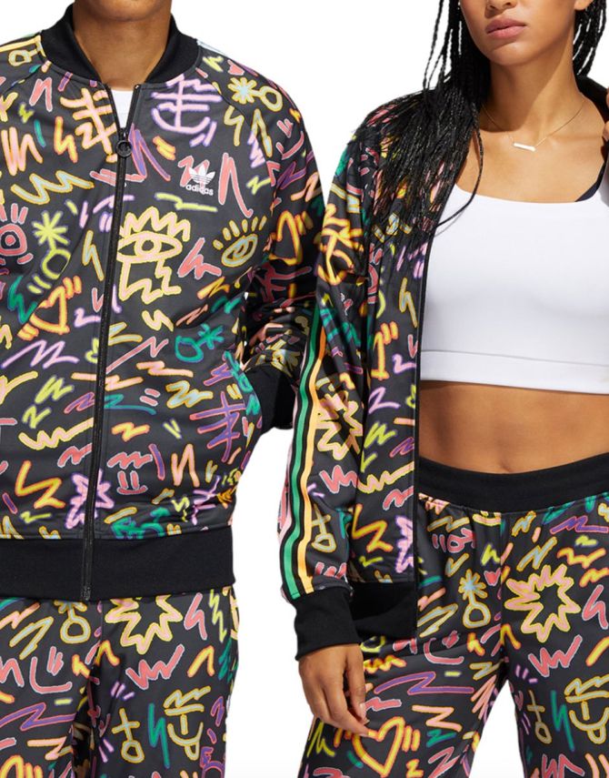 ADIDAS Originals Love Unites Unisex Track Jacket Black/Multi