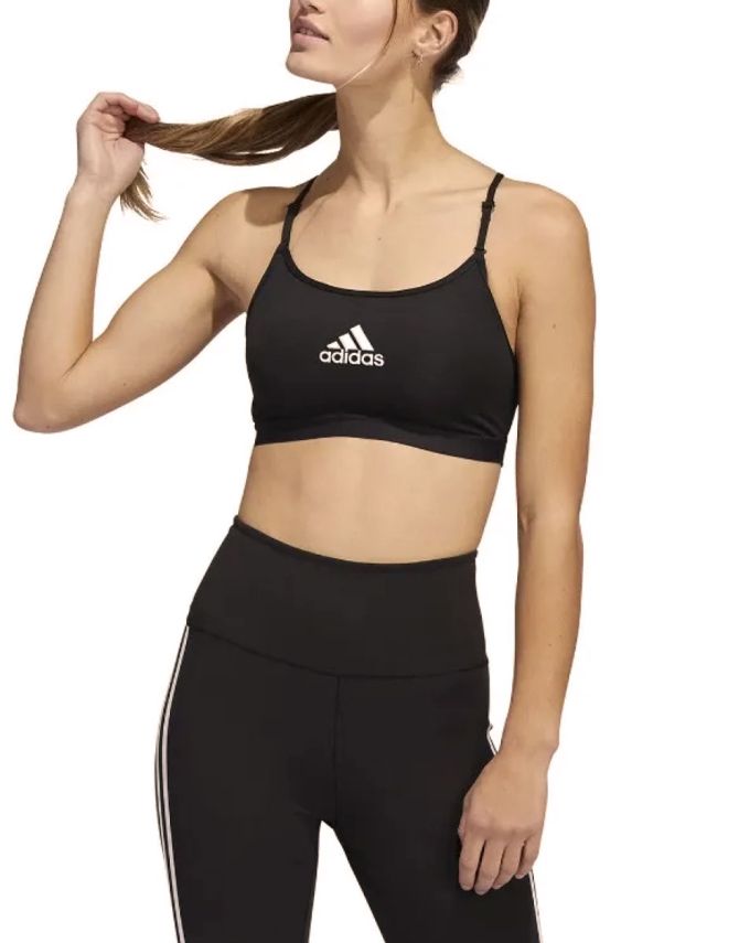 ADIDAS AeroReact Training Light Support Bra Black