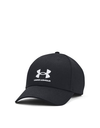 UNDER ARMOUR Branded Lockup Adjustable Cap Black/White