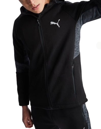 PUMA Evostripe Full Zip Hoodie Black