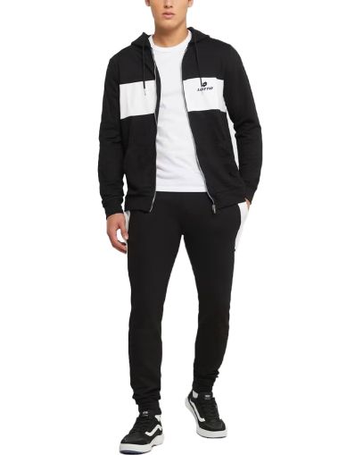 LOTTO Hooded Training Track Suit Black/White