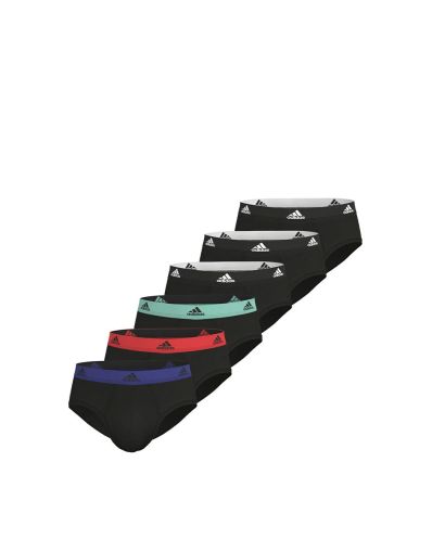 ADIDAS 6-Pack Active Flex Cotton Brief Black/Multi