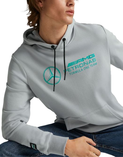 PUMA x Mercedes-AMG Petronas F1 Logo Motorsport Hoodie Grey