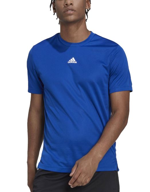 ADIDAS Aeroready Hiit Back 3-Stripes Training Tee Blue