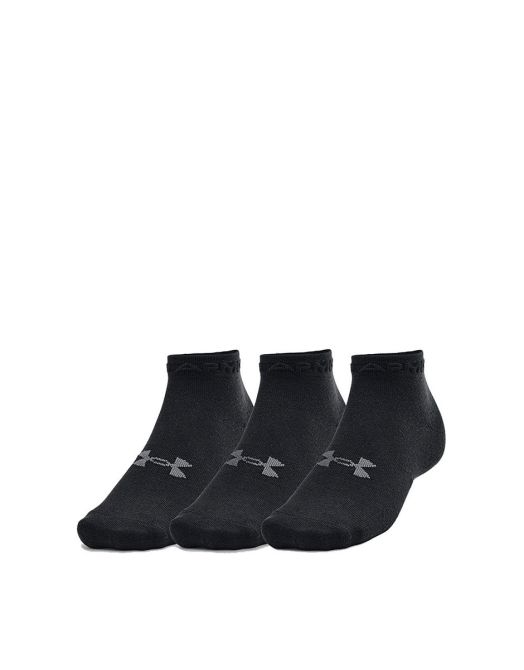 UNDER ARMOUR 3-pack Essential Low Cut Socks Black