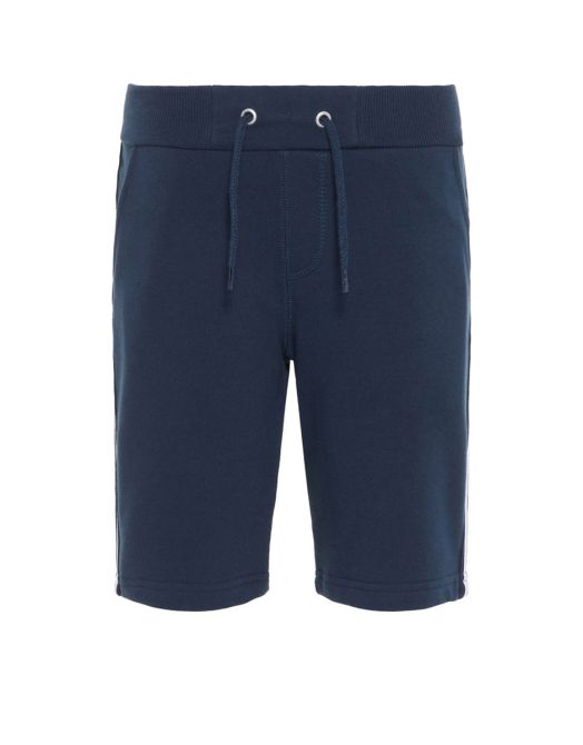 NAME IT Side Stripe Sweat Shorts Navy