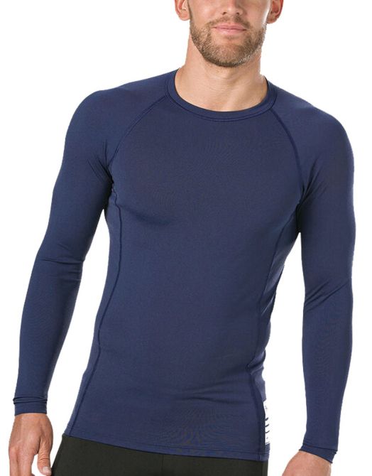 SPEEDO Boom Long Sleeve Rash Top Blue/Grey