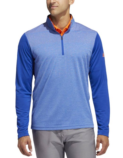 ADIDAS Golf Lightweight Layering 1/4-Zip Blouse Blue