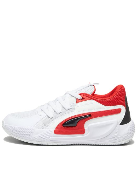 PUMA Court Rider Chaos Team Basketball Shoes White/Red