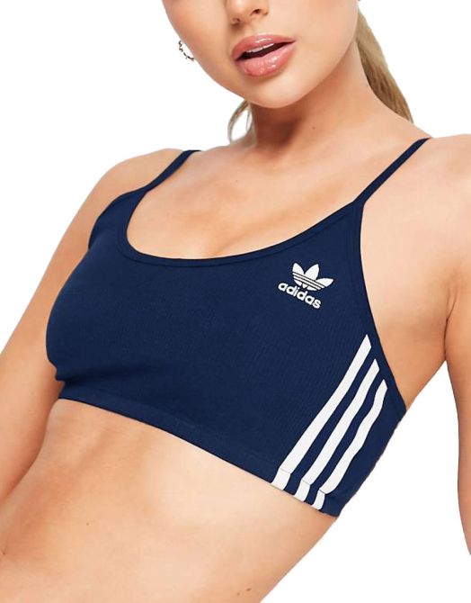 ADIDAS Originals 3-Stripes Bralette Underwear Blue