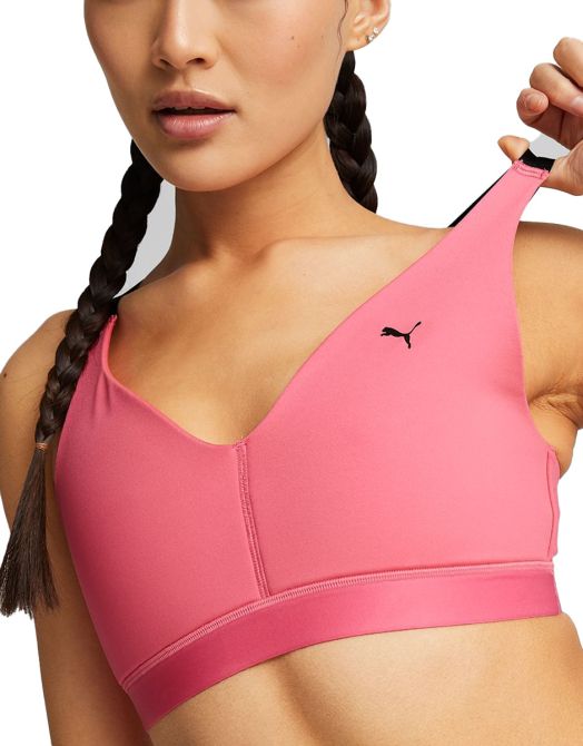 PUMA Low Impact Elite Strappy Training Bra Pink