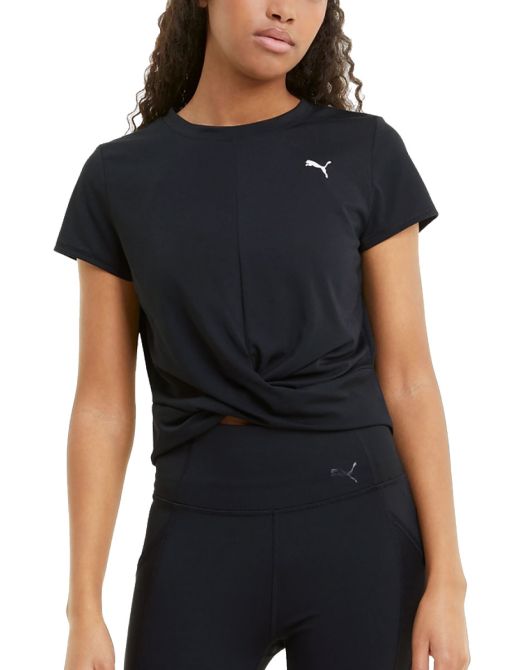 PUMA Twisted Cropped Training Tee Black