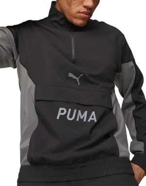 PUMA Fit Woven Half-Zip Training Jacket Black