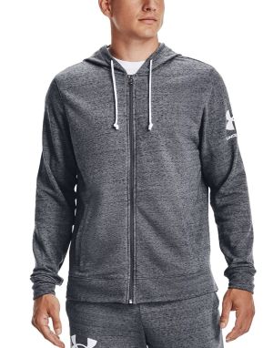 UNDER ARMOUR Rival Terry Full Zip Hoodie Grey