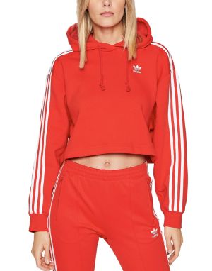 ADIDAS Originals Adicolor Classics Crop Hoodie Red