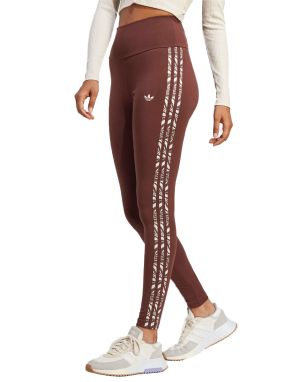 ADIDAS Originals Abstract Animal Print Leggings Brown