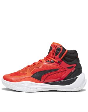 PUMA Playmaker Pro Mid Basketball Shoes Red